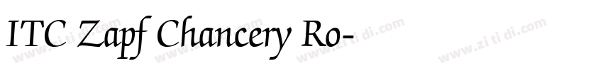 ITC Zapf Chancery Ro字体转换